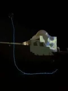 This old fort just became a canvas ✨
Borj Ghazi Mustapha in Djerba lit up for @seedjerba this past weekend, projecting light and colour across 600 year old walls that have watched over the island since the Hafsid era. 
#MosaicNorthAfrica #SEEdjerba #Djerba #DjerbaIsland